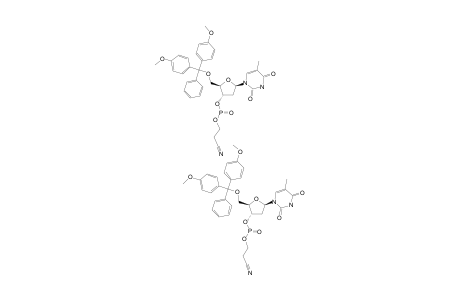 CYANOETHYL-5'-O-(4,4'-DIMETHOXYTRITYL)-THYMIDINE-3'-YL-PHOSPHONATE