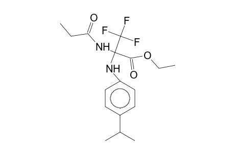 Ethyl 3,3,3-trifluoro-2-(4-isopropylanilino)-2-(propionylamino)propanoate