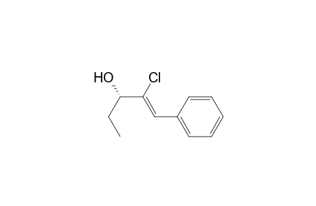 (3S)-2-chloro-1-phenyl-1-penten-3-ol