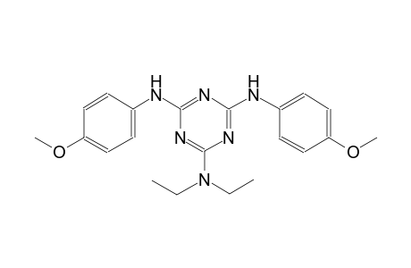 1,3,5-triazine-2,4,6-triamine, N~2~,N~2~-diethyl-N~4~,N~6~-bis(4-methoxyphenyl)-