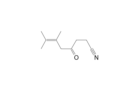 6,7-Dimethyl-4-oxo-oct-6-en-1-nitrile