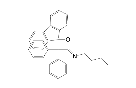 1-Butanamine, N-(3',3'-diphenylspiro[9H-fluorene-9,2'-oxetan]-4'-ylidene)-