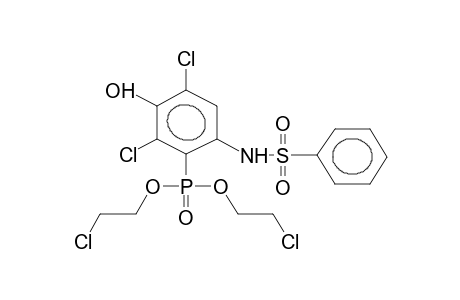 4-PHENYLSULPHONYLAMIDO-3-DI(2-CHLOROETHOXY)PHOSPHORYL-2,6-DICHLOROPHENOL