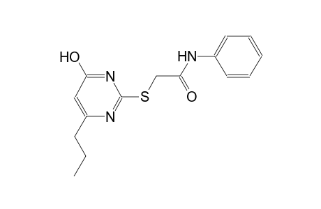 2-[(4-hydroxy-6-propyl-2-pyrimidinyl)sulfanyl]-N-phenylacetamide