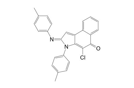 4-CHLORO-3-(4-METHYLPHENYL)-2-(4-METHYLPHENYLIMINO)-2,5-DIHYDRO-3H-BENZ-[E]-INDOL-5-ONE