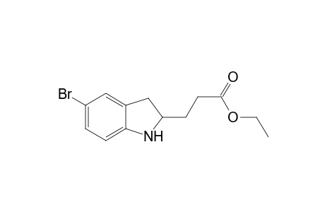 Ethyl 3-(5-bromoindolin-2-yl)propanoate