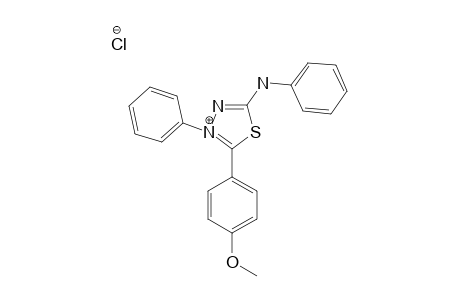 2-ANILINO-5-(4'-METHOXYPHENYL)-4-PHENYL-1,3,4-THIADIAZOLIUM-4-HYDROCHLORIDE