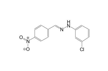 Benzaldehyde, 4-nitro-, 3-chlorophenylhydrazone