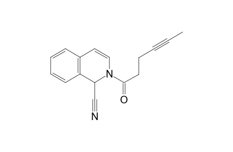 2-(1-oxohex-4-ynyl)-1H-isoquinoline-1-carbonitrile