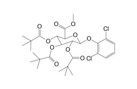 Methyl 1-O-(2,6-Dichlorophenyl)-2,3,4-tri-O-pivaloyl-.beta.-D-glucopyranuronate