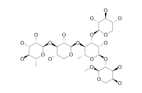 #15;METHYL-ALPHA-L-RHAMNOPYRANOSYL-(1->3)-BETA-D-XYLOPYRANOSYL-(1->4)-[BETA-D-XYLOPYRANOSYL-(1->3)]-ALPHA-L-RHAMNOPYRANOSYL-(1->2)-ALPHA-L-ARABINOPYRANOSIDE