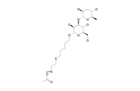 5-(2-AMINOETHYLTHIO)-PENTYL-3,6-DIDEOXY-ALPHA-D-ARABINO-HEXOPYRANOSYL-(1->3)-ALPHA-D-MANNOPYRANOSIDE-ACID-ACETIC-SALT