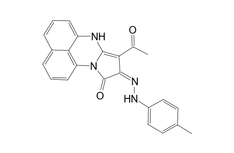 8-Acetyl-7H-9-(4-methylphenylhydrazono)-pyrrolo[1,2-a]perimidin-10-one