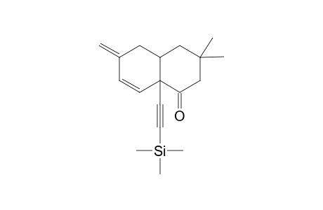 8a-(Trimethylsilylethynyl)-3,4,4a,5,6,8a-hexahydro-3,3-dimethyl-6-methylidenenaphthalen-1(2H)-one