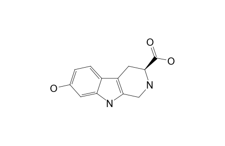 BRUNNEIN_C;(-)-(3-S)-7-HYDROXY-2,3,4,9-TETRAHYDRO-1-H-BETA-CARBOLINE-3-CARBOXYLIC_ACID