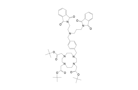 #3;1-[4-[(2-PHTHALIMIDOETHYL)-(3-PHTHALIMIDOPROP-1-YL)-AMINOMETHYL]-PHENYLMETHYL]-4,7,10-TRIS-(TERT.-BUTOXYCARBONYLMETHYL)-1,4,7,10-TETRAAZACYCLODODECANE