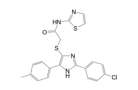 acetamide, 2-[[2-(4-chlorophenyl)-5-(4-methylphenyl)-1H-imidazol-4-yl]thio]-N-(2-thiazolyl)-