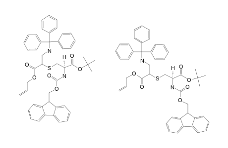 (R/S)-2-[(R)-2-TERT.-BUTOXYCARBONYL-2-(FLUOREN-9-YLMETHOXYCARBONYLAMINO)-ETHYLSULFANYL]-3-(TRIPHENYLMETHYLAMINO)-PROPIONIC-ACID-ALLYLESTER