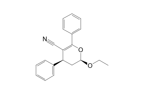 (2R*,4S*)-(+/-)-2-ETHOXY-4,6-DIPHENYL-3,4-DIHYDRO-2H-PYRAN-5-CARBONITRILE