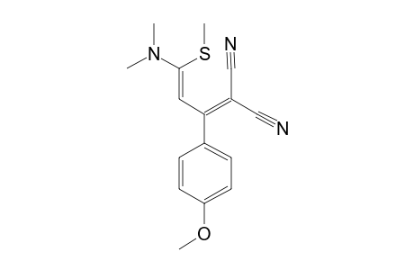 (E)-1,1-DICYANO-4-(DIMETHYLAMINO)-2-(4-METHOXYPHENYL)-4-(METHYLTHIO)-1,3-BUTADIEN