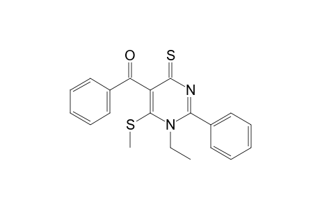 5-benzoyl-1-ethyl-6-(methylthio)-2-phenyl-4(1H)-pyrimidinethione