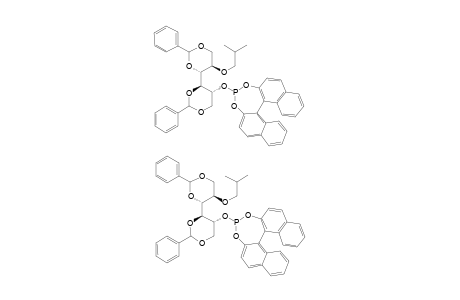 1,3:4,6-DI-O-BENZYLIDENE-2-O-ISOBUTYL-3-O-[(R)-2,2'-O,O-(1,1'-BINAPHTHYL)-DIOXOPHOSPHITE]-D-MANNITOL