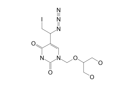 1-[(2-HYDROXY-1-(HYDROXYMETHYL)-ETHOXY)-METHYL]-5-(1-AZIDO-2-IODOETHYL)-URACIL