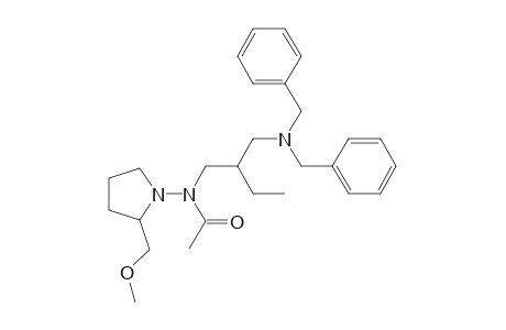 N-{[2'-(Dibenzylamino)methyl]butyl}-N-[2"-(methoxymethyl)-pyrrolidin-1"-yl]acetamide