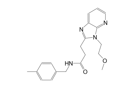 3H-imidazo[4,5-b]pyridine-2-propanamide, 3-(2-methoxyethyl)-N-[(4-methylphenyl)methyl]-