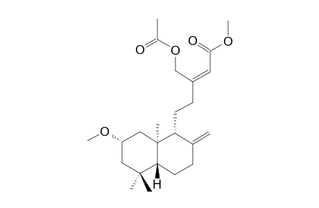 2-BETA-METHOXY-16-ACETOXY-ENT-LABDA-8(17),13Z-DIEN-15-OIC-ACID-METHYLESTER