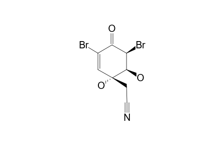 (1'R,5'R,6'S)-2-(3',5'-DIBROMO-1',6'-DIHYDROXY-4'-OXO-CYCLOHEX-2'-ENYL)-ACETONITRILE