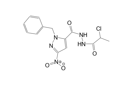 N'-[(1-benzyl-3-nitro-1H-pyrazol-5-yl)carbonyl]-2-chloropropanohydrazide