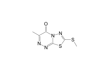 4H-[1,3,4]Thiadiazolo[2,3-c][1,2,4]triazin-4-one, 3-methyl-7-(methylthio)-