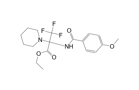 1-Pyridineacetic acid, hexahydro-.alpha.-[(4-methoxybenzoyl)amino]-.alpha.-(trifluoromethyl)-, ethyl ester