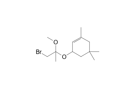 3,5,5-Trimethylcyclohex-2-en-1-yl 1-bromo-2-methoxyprop-2-yl ether