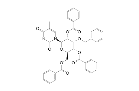 1-(2,4,6-TRI-O-BENZOYL-3-O-BENZYL-BETA-D-ALLO-PYRANOSYL)-THYMINE