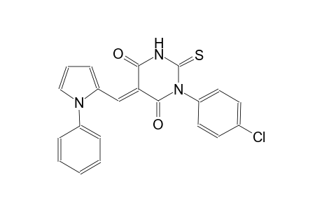 (5E)-1-(4-chlorophenyl)-5-[(1-phenyl-1H-pyrrol-2-yl)methylene]-2-thioxodihydro-4,6(1H,5H)-pyrimidinedione