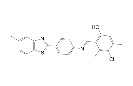 phenol, 4-chloro-3,5-dimethyl-2-[(E)-[[4-(5-methyl-2-benzothiazolyl)phenyl]imino]methyl]-