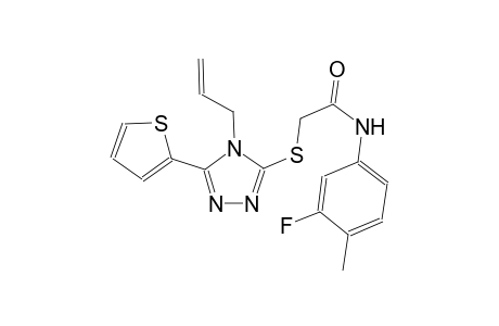 acetamide, N-(3-fluoro-4-methylphenyl)-2-[[4-(2-propenyl)-5-(2-thienyl)-4H-1,2,4-triazol-3-yl]thio]-