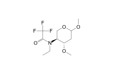 Methyl 2,4-Dideoxy-3-O-methyl-4-(N-(trifluoroacety)-N-ethylamino)-.alpha.,beta.-L-xylopyranoside