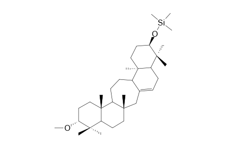 (((3R,7aS,11R,13aR,15bR)-11-methoxy-4,4,7a,10,10,13a,15b-heptamethyl-2,3,4,4a,5,7,7a,8,9,9a,10,11,12,13,13a,13b,14,15,15a,15b-icosahydro-1H-cyclohepta[1,2-a:5,4-a']dinaphthalen-3-yl)oxy)trimethylsilane