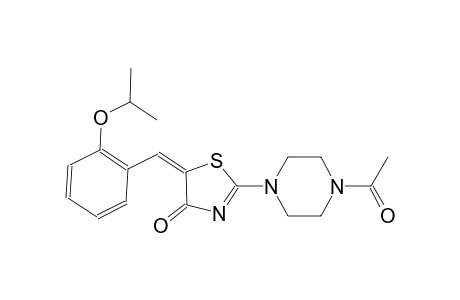 2-(4-Acetyl-1-piperazinyl)-5-(2-isopropoxybenzylidene)-1,3-thiazol-4(5H)-one