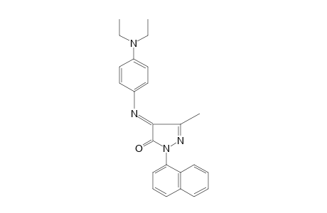 4-{[p-(DIETHYLAMINO)PHENYL]IMINO}-3-METHYL-1-(1-NAPHTHYL)-2-PYRAZOLIN-5-ONE