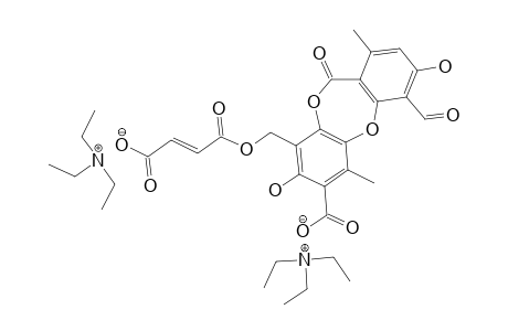 FUMARPROTOCETRARIC_ACID_TRIETHYLAMINE_SALT