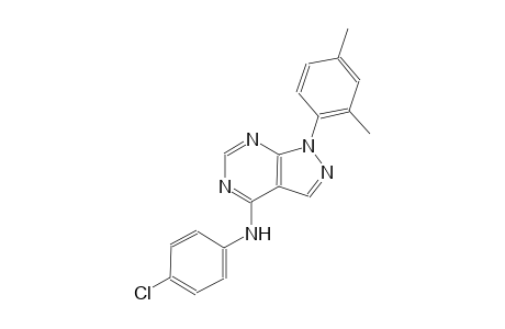 1H-pyrazolo[3,4-d]pyrimidin-4-amine, N-(4-chlorophenyl)-1-(2,4-dimethylphenyl)-