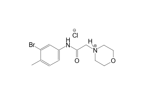 morpholinium, 4-[2-[(3-bromo-4-methylphenyl)amino]-2-oxoethyl]-,chloride