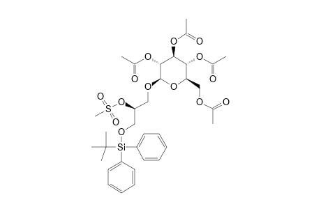 (2R)-3-TERT.-BUTYLDIPHENYLSILYLOXY-2-METHANESULFONYLOXYPROPYL-TETRA-O-ACETYL-BETA-D-GLUCOPYRANOSIDE