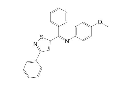 N-[3-Phenyl-1,2-thiazol-5-yl(phenyl)methylene]-4-methoxyaniline