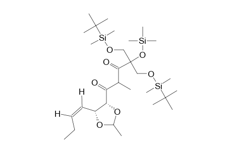 (6S,7S,Z)-1-[(TERT.-BUTYL)-DIMETHYLSILYLOXY]-2-([(TERT.-BUTYL)-DIMETHYLSILYLOXY]-METHYL)-6,7-ETHYLIDENEDIOXY-4-METHYL-2-TRIMETHYLSILYLOXY-UNDEC-8-ENE-3,5-DIONE