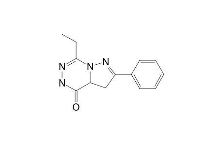 7-ETHYL-2-PHENYL-3,3A-DIHYDRO-4-OXO-5H-PYRAZOLO-[1,5-D]-[1,2,4]-TRIAZINE